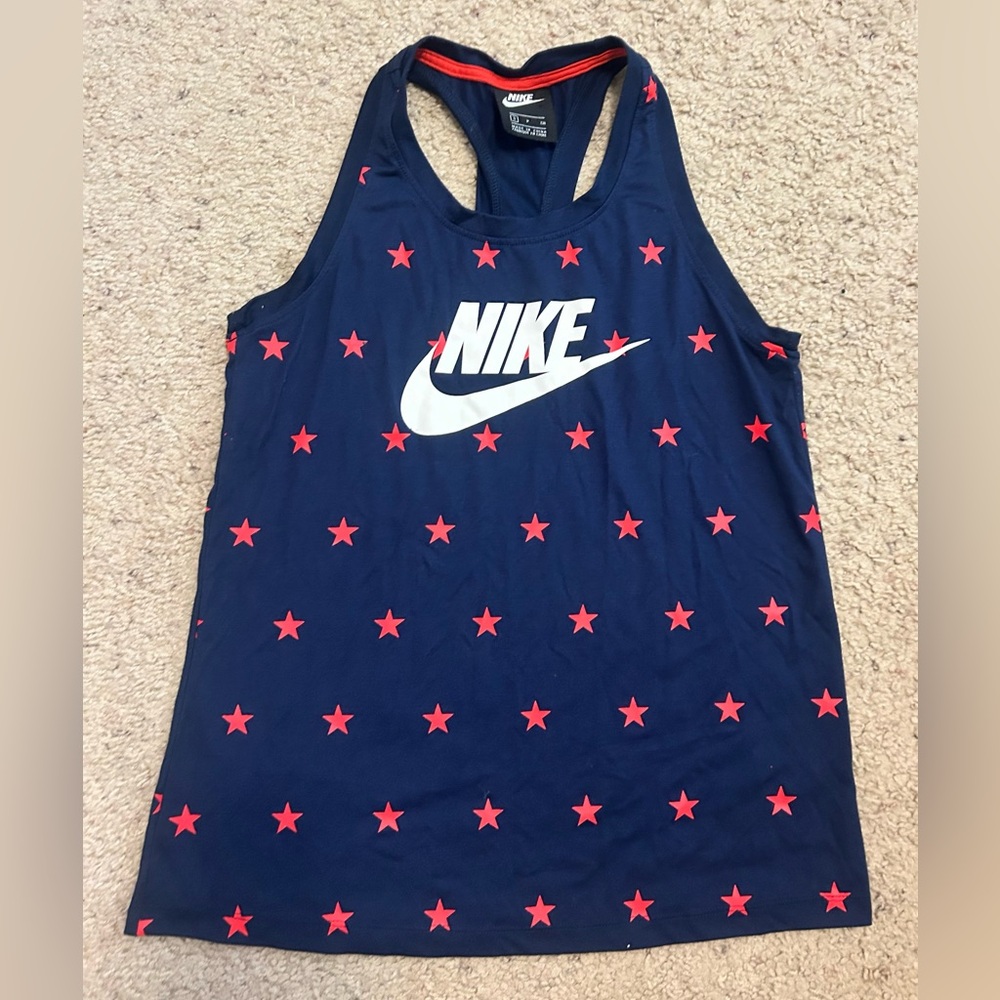 Nike Patriotic Red, White, and Blue Tank Top